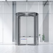 Цільноскляні карусельні двері KTV ATRIUM FLEX